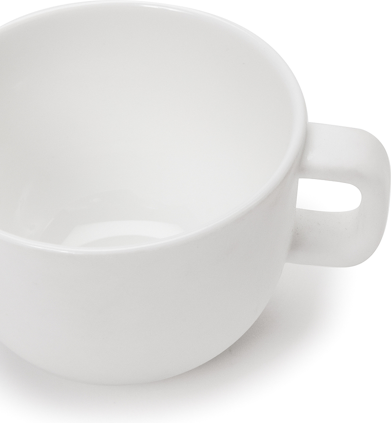 Base Skodelice za espresso, 100 ml, bele glazirane, 4 kosi