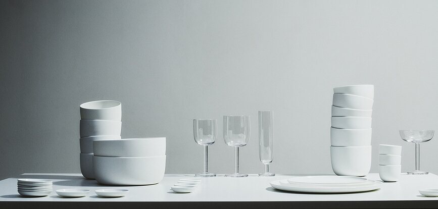 Base Straight Verres à Vin Rouge 350 ml, Lot de 4