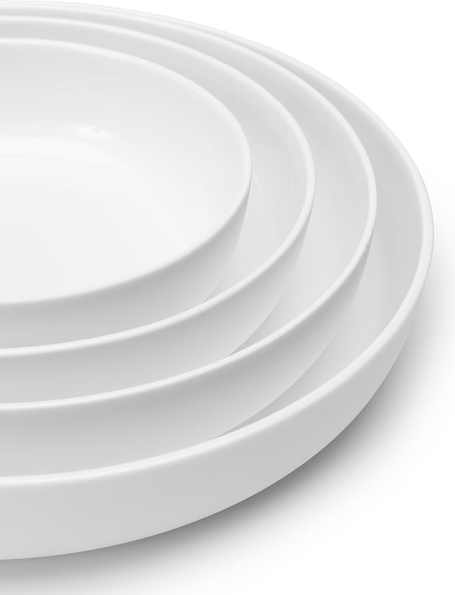 Base Duboki Tanjur 28 cm bijeli glazirani