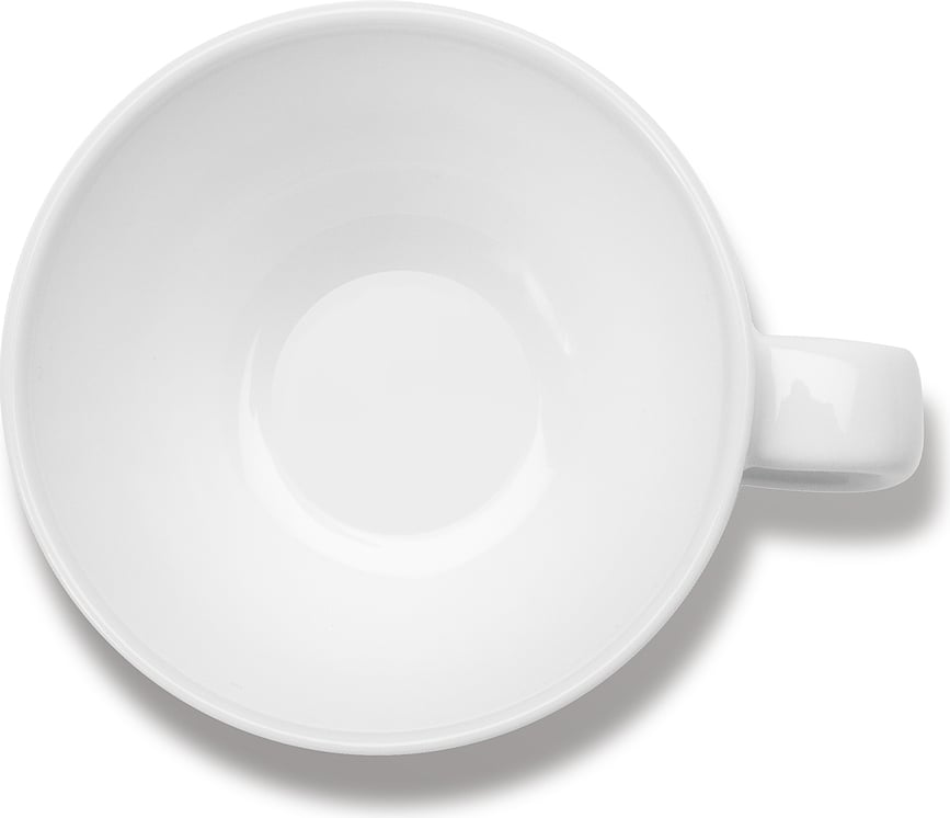 Base Tasses à espresso 100 ml, blanches émaillées, lot de 4