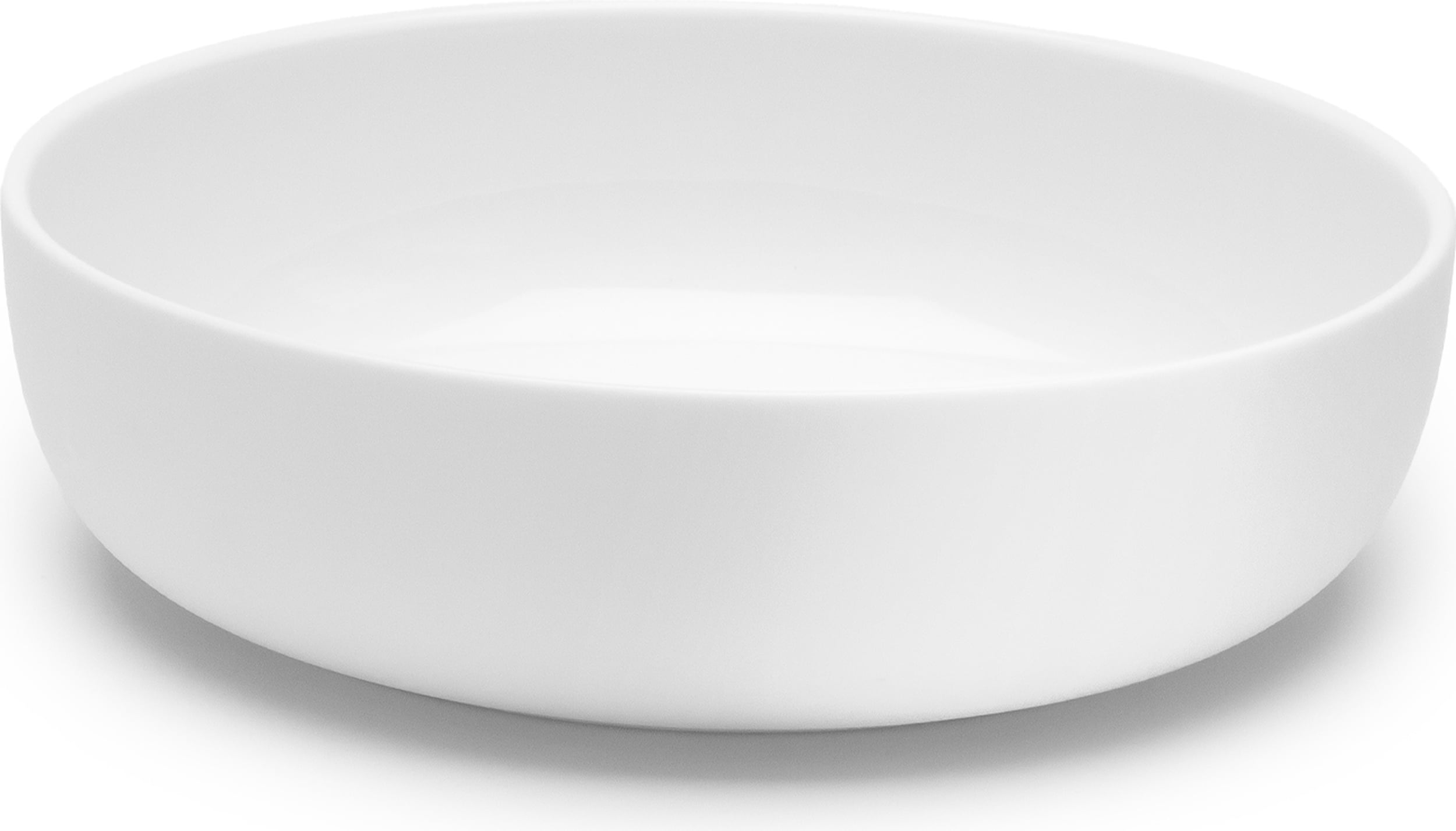 Base Tiefer Teller 16 cm, weiß, glasiert