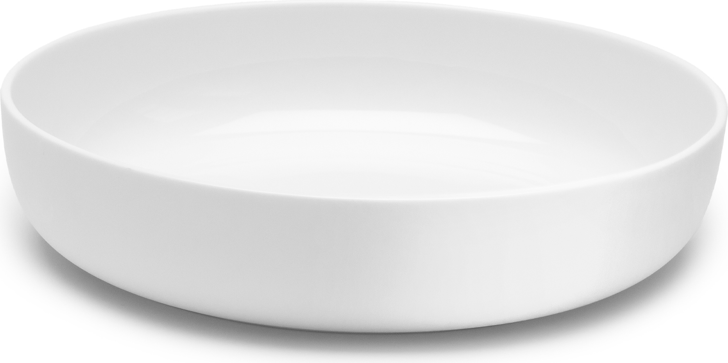Base Tiefer Teller 20 cm, weiß, glasiert