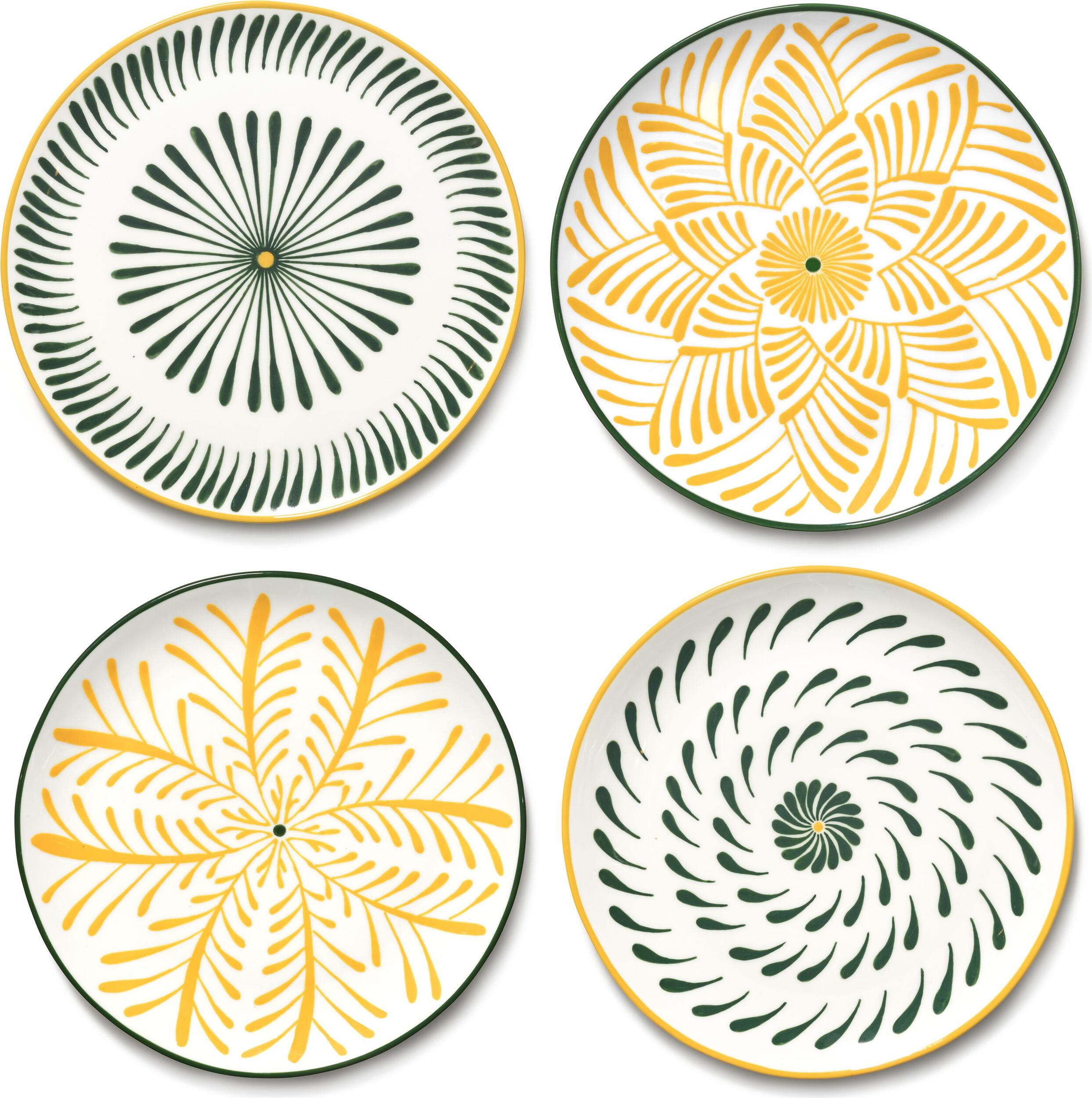 Bazaar Speiseteller 27 cm, gelb, 4 St.