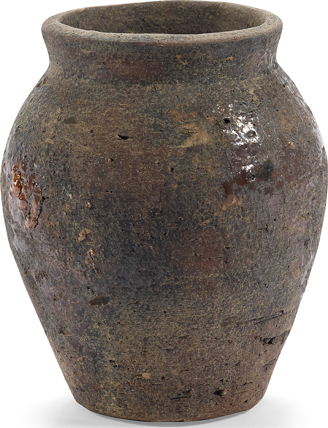 Black Ancient Vaas 16,5 cm, bruin