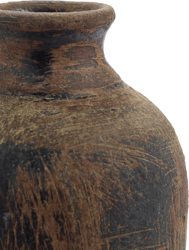 Black Ancient Vase décoratif, 20,5 cm