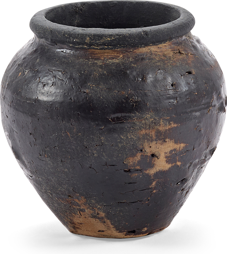 Black Ancient Vaza dekorativna 10,5 cm crna