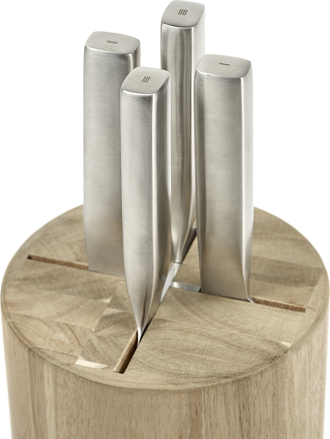 Bloque de Cuchillos Base, con 4 cuchillos, Set de 5 piezas