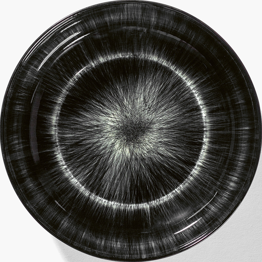 Bol Dé D, 15,5 cm, negro y blanco