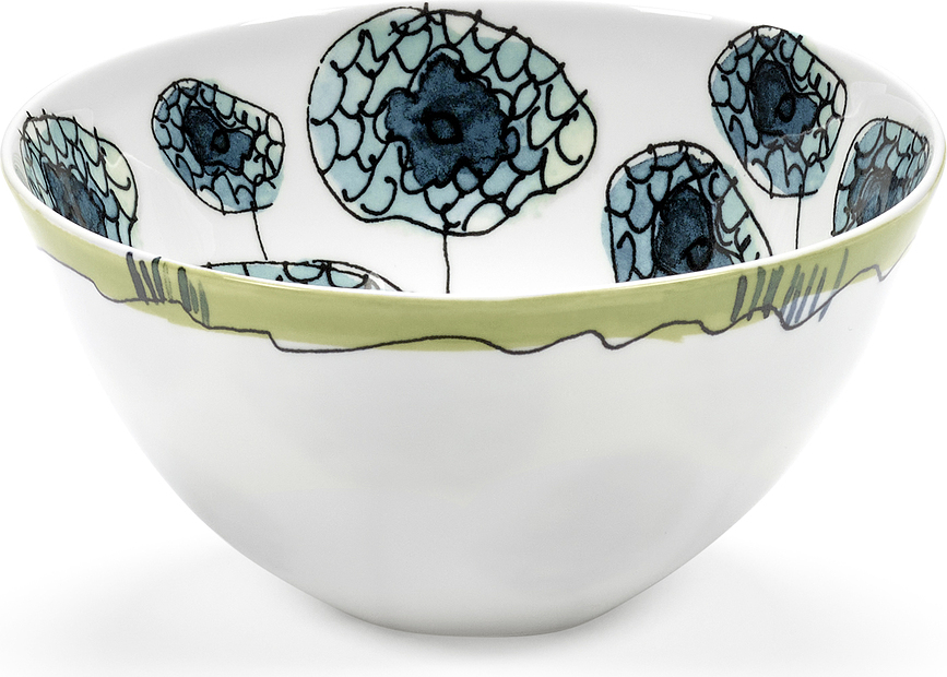 Bol Midnight Flowers, 15 cm