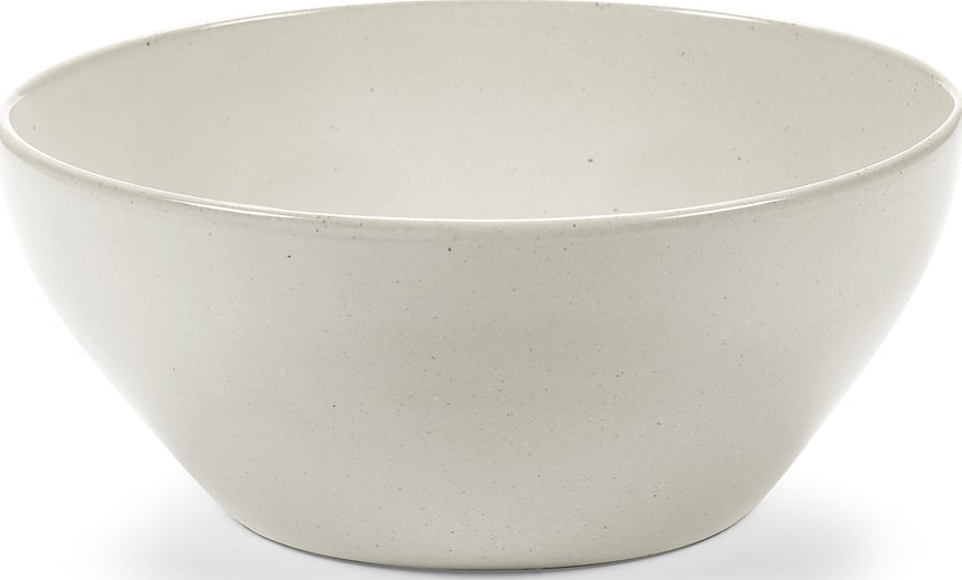 Bol pentru servire Out of Lines, 25 cm, alb-crem