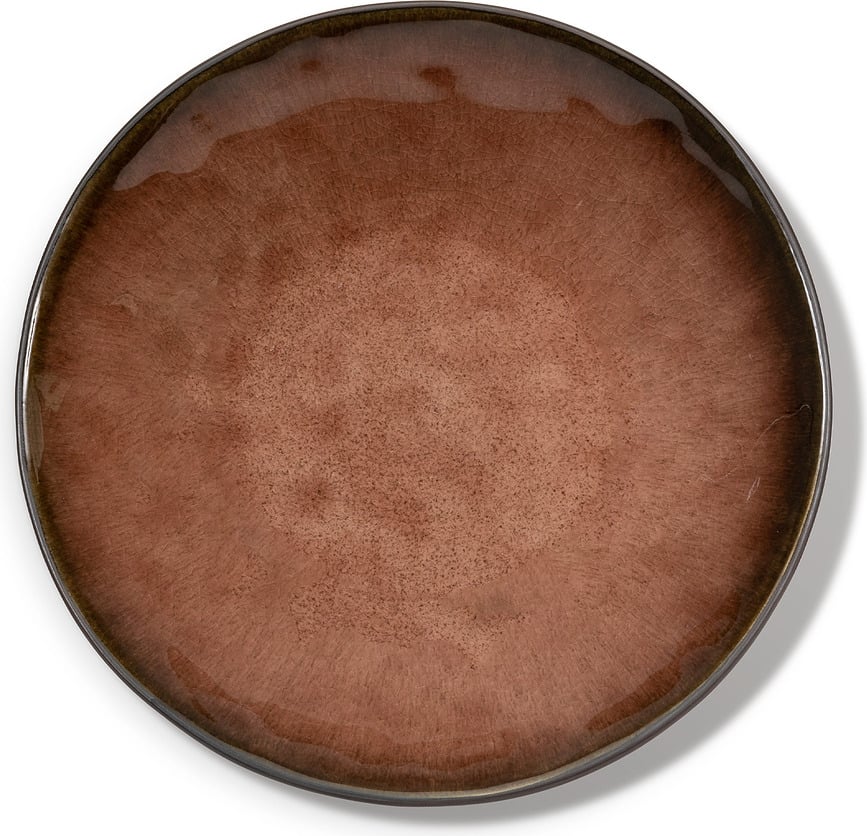 Boles para Ensalada Pure, 23,5 cm, marrón y amarillo, 4 unidades