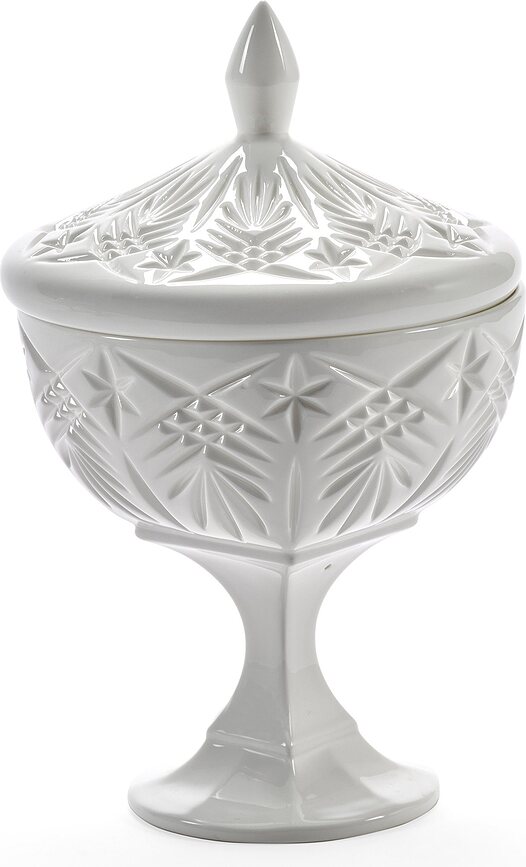 Bombonera de porcelana Josephine, blanca