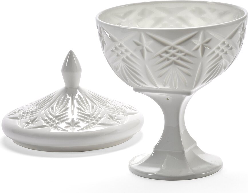 Bombonera de porcelana Josephine, negra