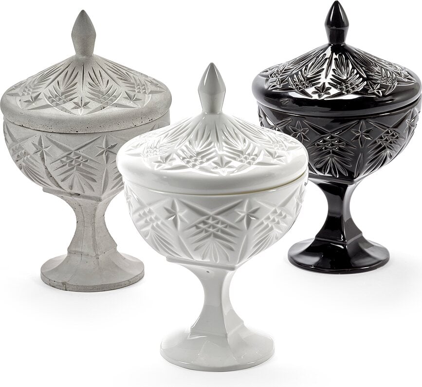 Bonbonnière en porcelaine Josephine noire