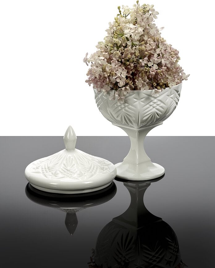 Bonbonnière en porcelaine Josephine noire