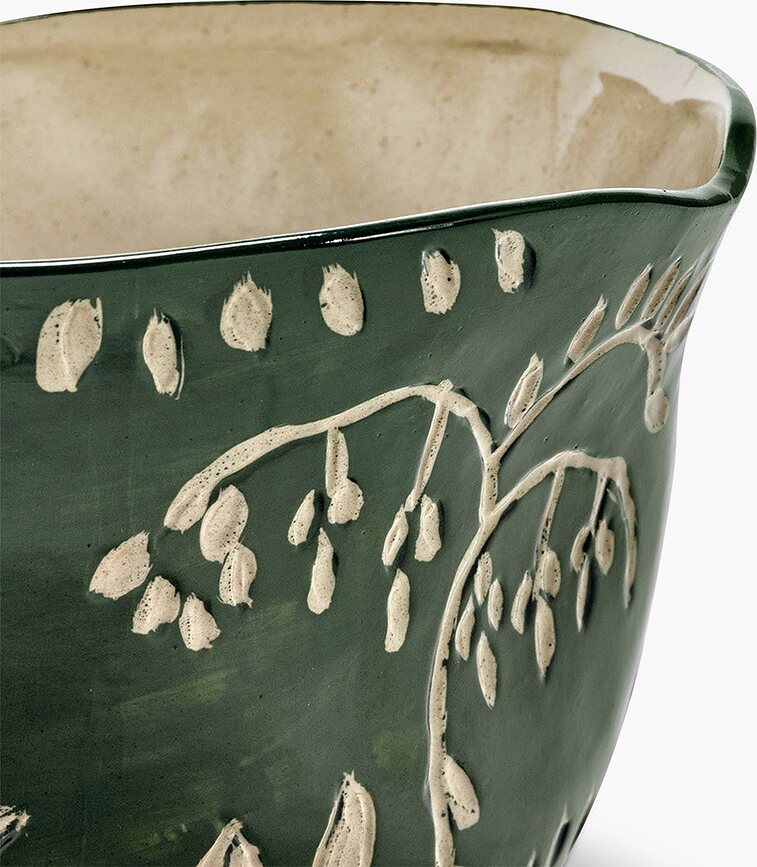 Cache-pot Mix 42 cm vert foncé