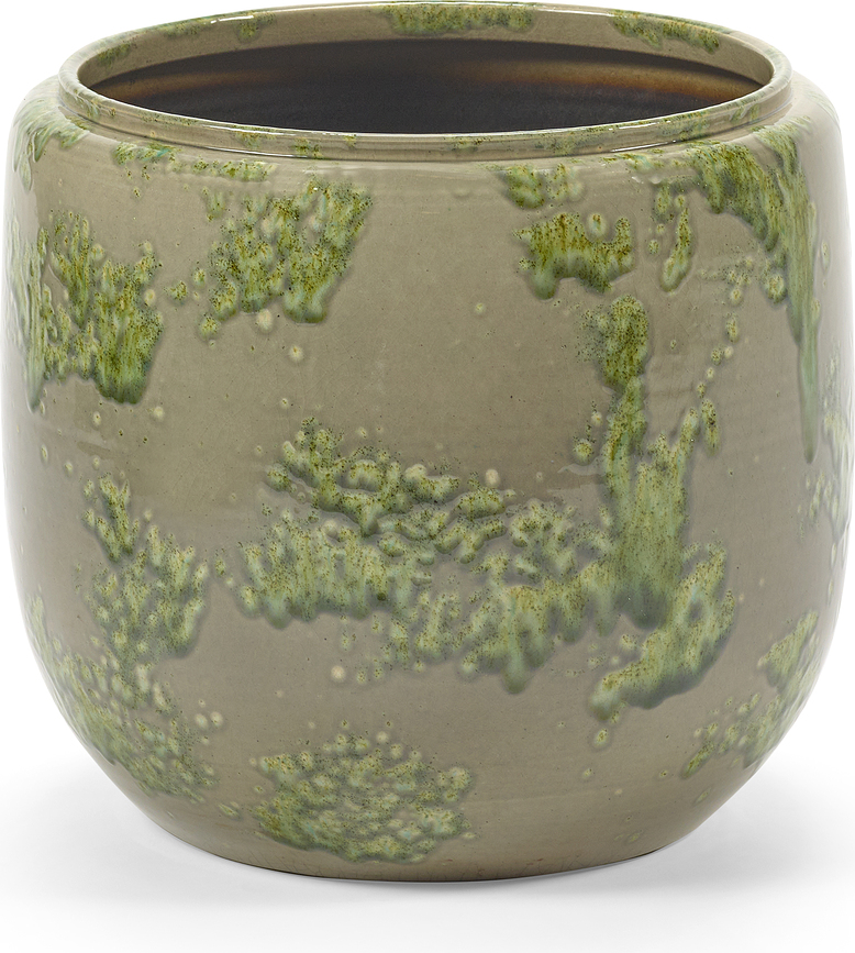 Cachepot Mystique 21 cm, verde
