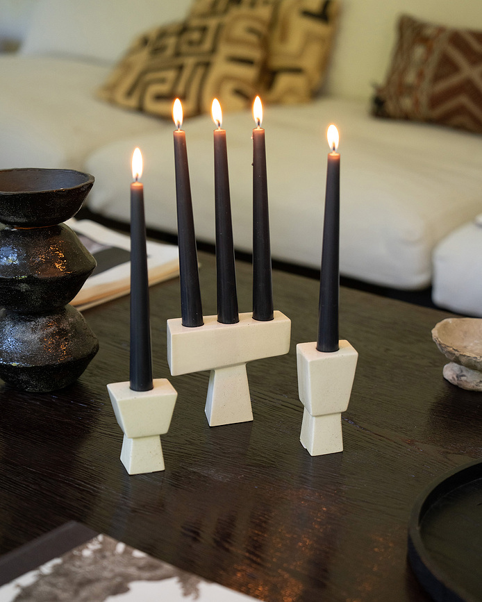 Candelabro Molly, clásico, para 3 velas