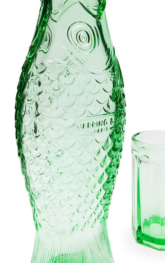 Carafe avec 4 verres Fish & Fish, verts