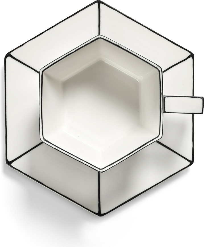 Carte Blanche Tasse à cappuccino, Set 2 pièces