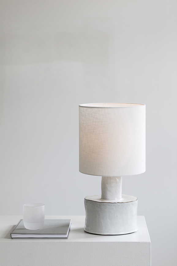 Catherine Stolna Lampa 47 cm crveno-bež