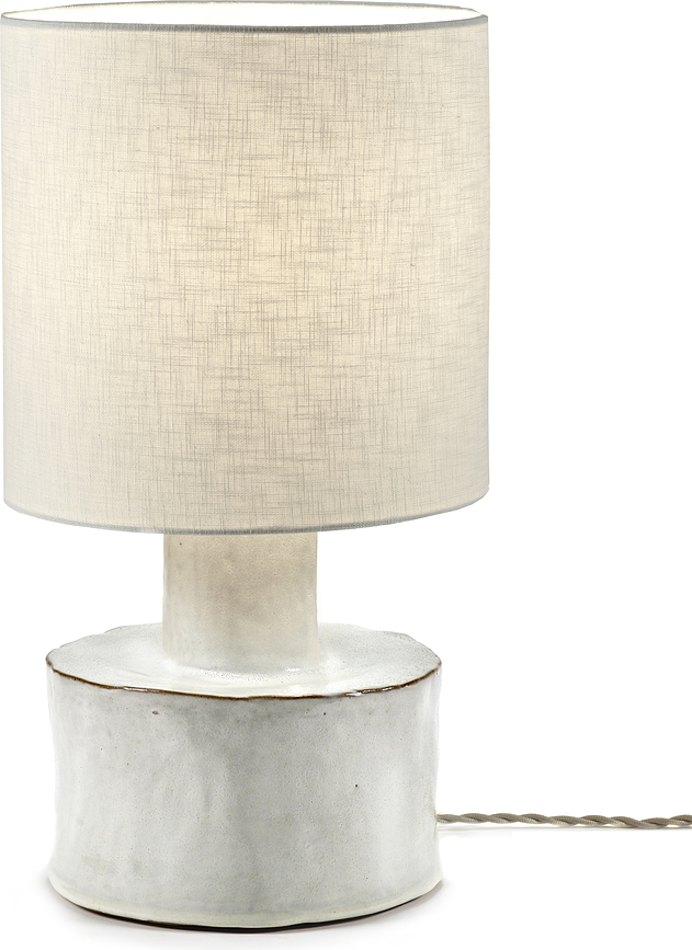 Catherine Lampe de Table 47 cm, rouge et beige