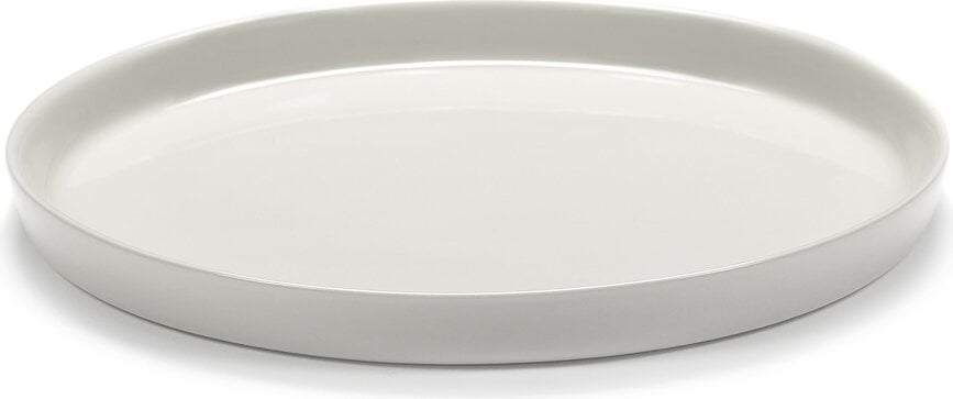 Cena Assiettes à Déjeuner à bord haut, 22,3 cm, ivoire, Lot de 4