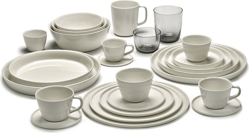 Cena Assiettes Creuses 26 cm, ivoire, Lot de 4