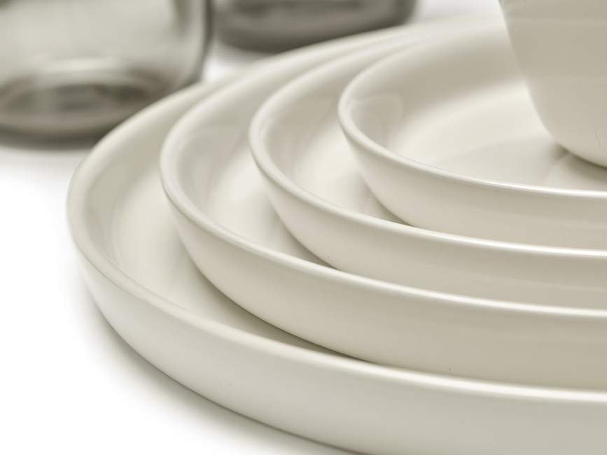 Cena Desertni krožnik visok, 18 cm, barva slonove kosti