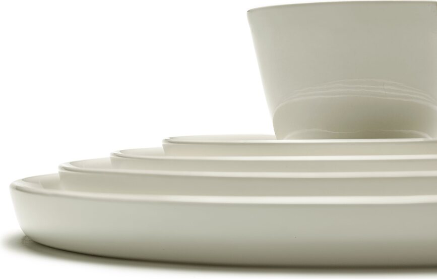 Cena Πιάτα Γλυκού βαθιά, 18 cm, ιβουάρ, 4 τμχ