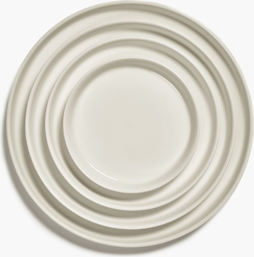 Cena Πιάτα Πρωινού με ψηλό χείλος, 22,3 cm, ιβουάρ, 4 τμχ