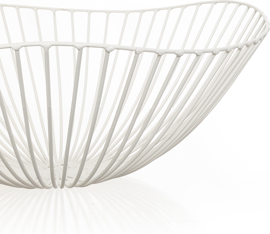 Cesira Košara za sadje, 39 cm, bela