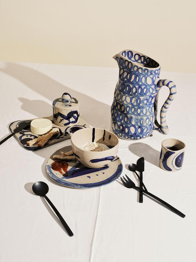 Charly Krug, blau