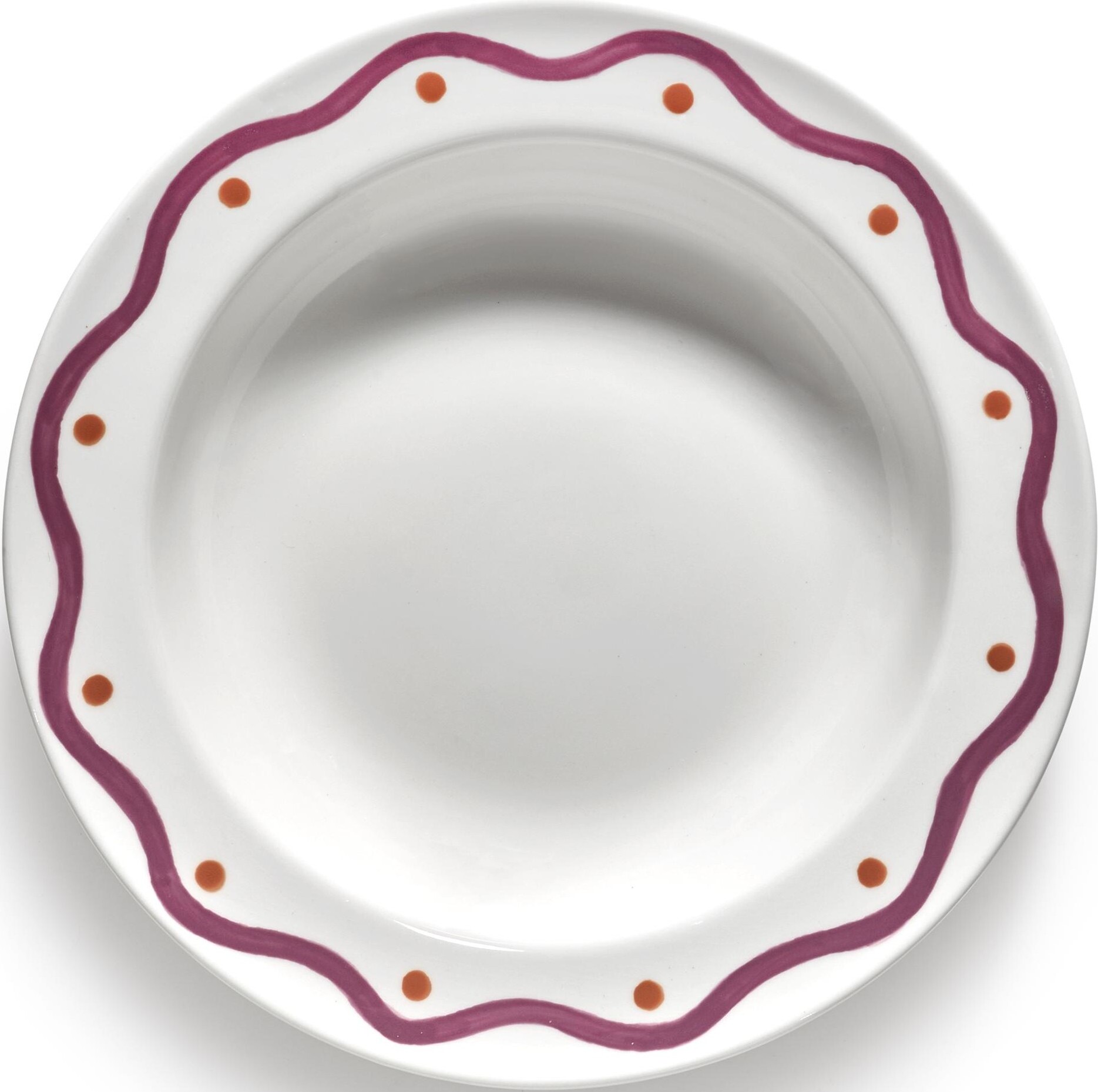 Charly Tiefe Teller 23,5 cm, violett-orange, 2 St.
