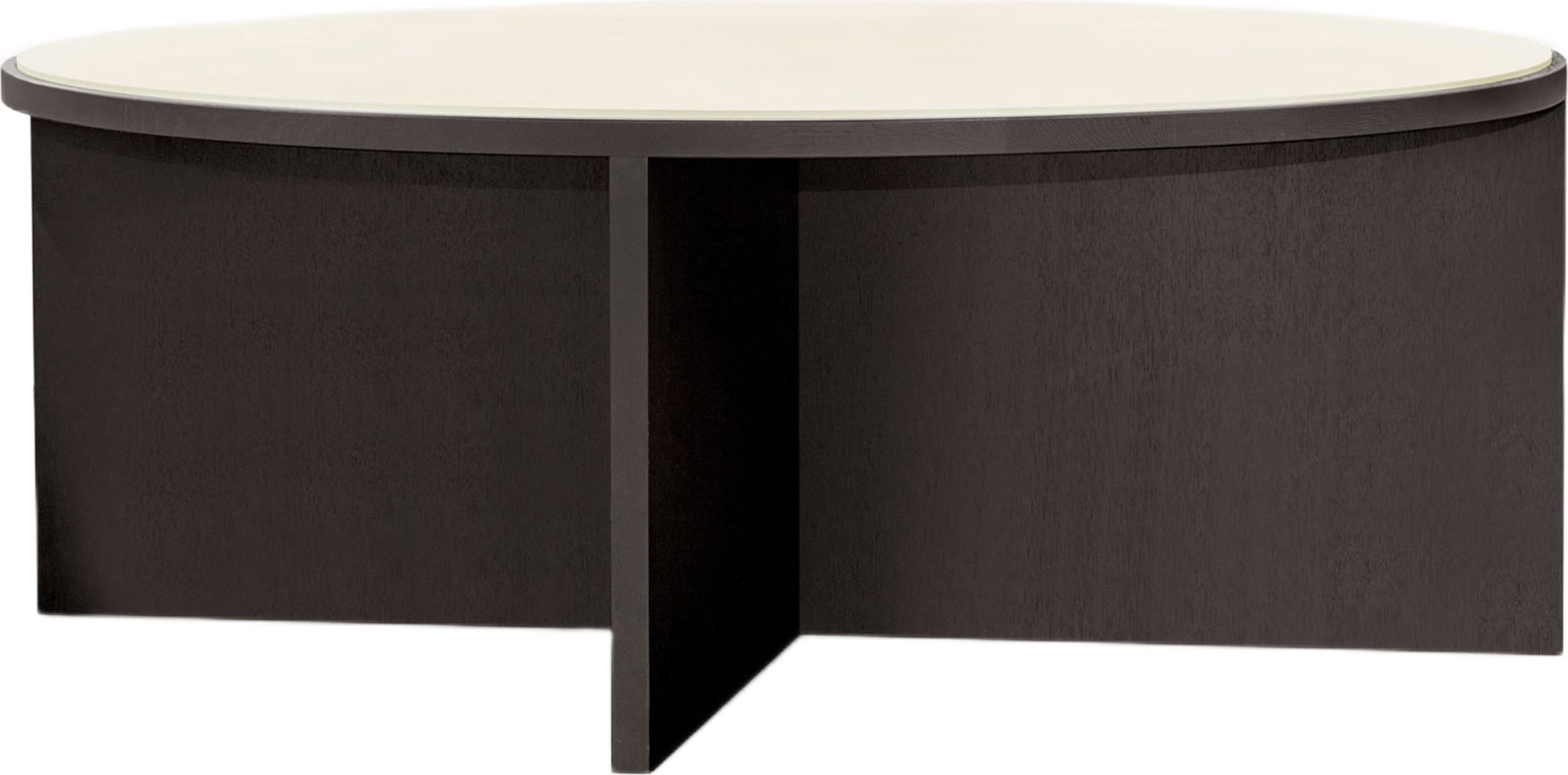 Cici Tisch mit Stoffplatte 180 cm, beige-braun, dunkle Eiche