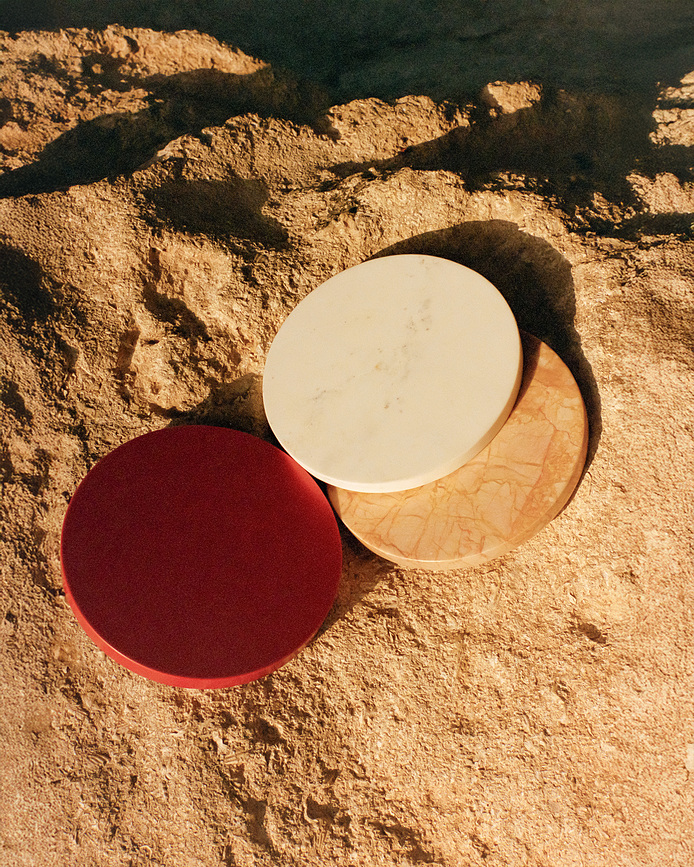 Circles Podstavki za kozarce, zemeljski toni, 21 cm, 5 kosov