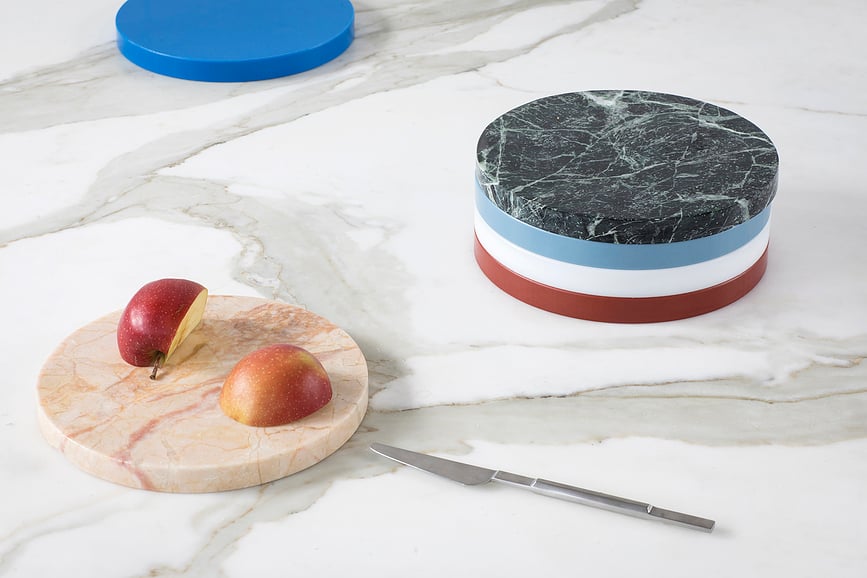 Circles Σουβέρ, 21 cm, γήινα χρώματα, 5 τμχ