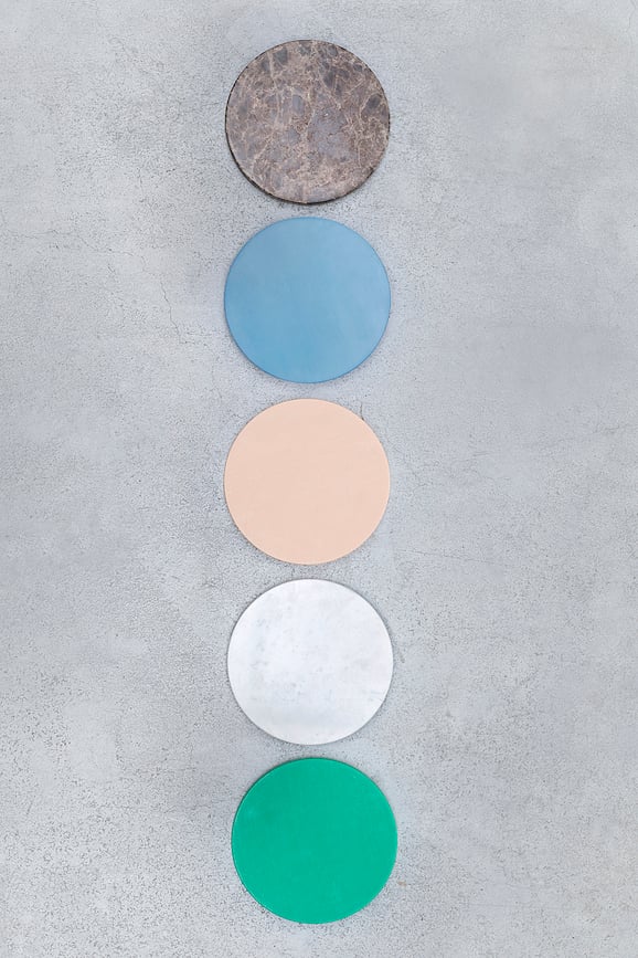 Circles Σουβέρ, 21 cm, γήινα χρώματα, 5 τμχ