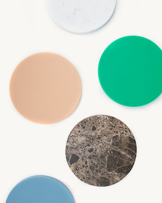 Circles Σουβέρ, 21 cm, γήινα χρώματα, 5 τμχ