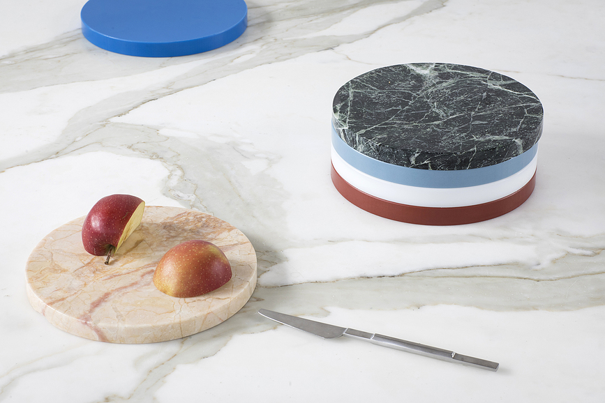 Circles Sous-verres 21 cm, tons terreux, Lot de 5