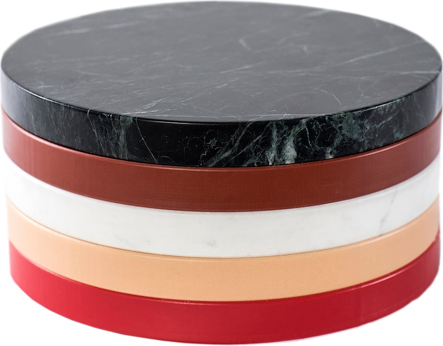 Circles Σουβέρ, 21 cm, ζεστά χρώματα, 5 τμχ