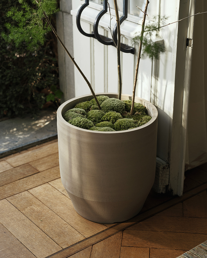 Construct Pot de fleurs 43 cm, noir