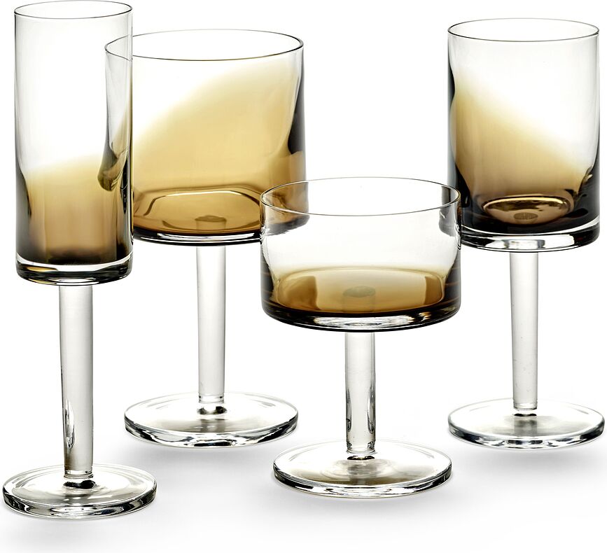 Copas de Champán planas Zuma, 250 ml, 4 unidades