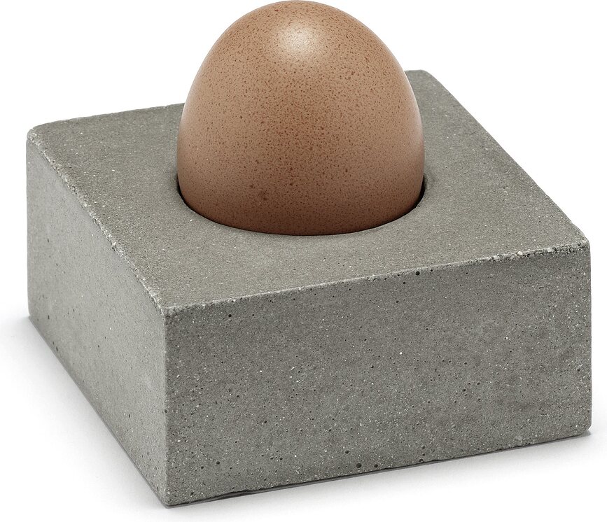 Coquetiers Uovo en béton, lot de 2