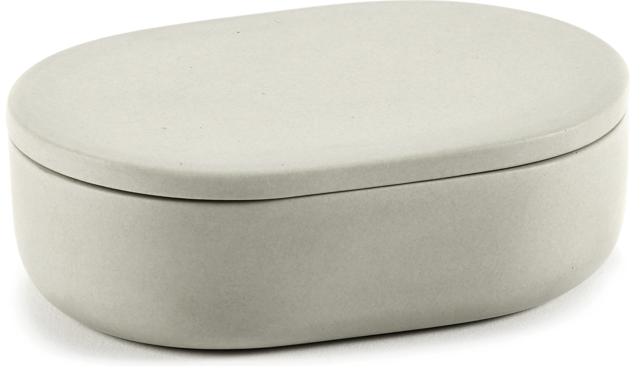 Aufbewahrungsbehälter Cose Badbehälter Oval, 3, 3 Cm, Beige