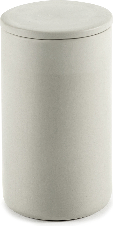 Cose Bathroom Canister round, 12.6 cm, beige