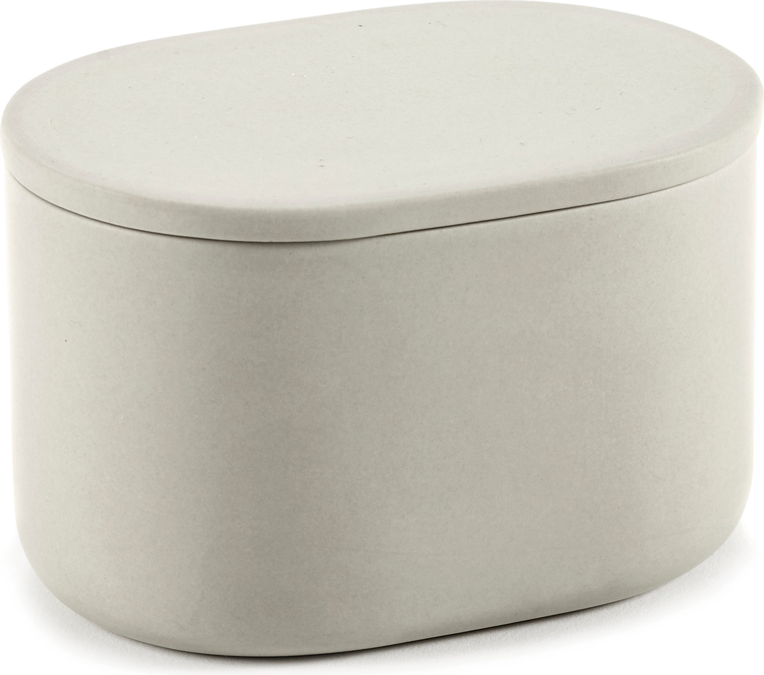 Aufbewahrungsbehälter Cose Dose Oval, 6, 5 Cm, Beige