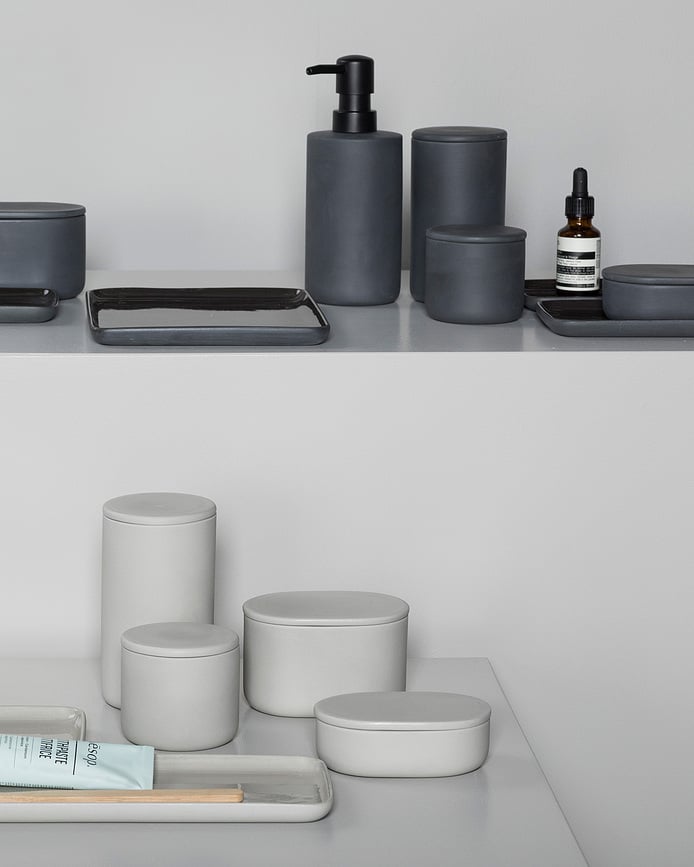 Cose Pladanj za kupaonicu pravokutni 19,2 cm tamnosivi