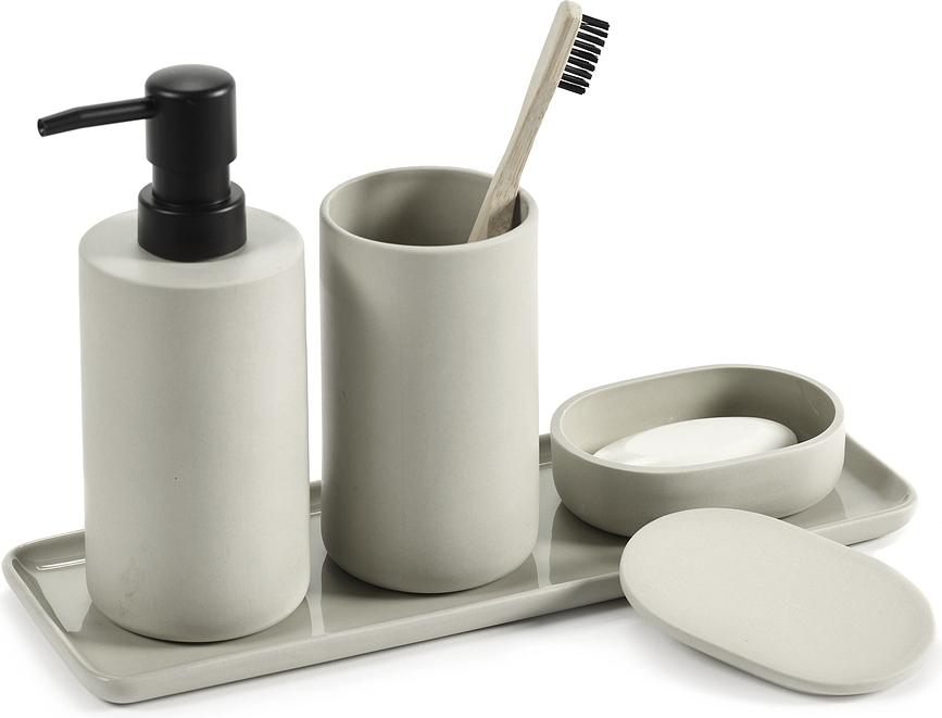 Cose Posuda za kupaonicu ovalna 3,3 cm tamnosiva