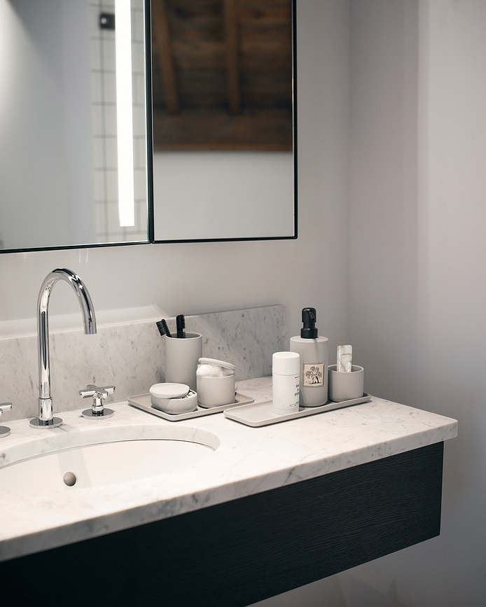 Cose Pot de salle de bain ovale, 6,5 cm, gris foncé